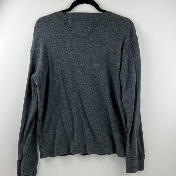 Superdry Men's Grey Long Sleeve Henley Top - Picture 4 of 11
